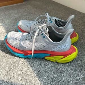 Men’s HOKA One One Clifton Edge Lunar Rock/White - size 10